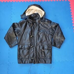 Wilsons Hoodie Leather Jacket Size L